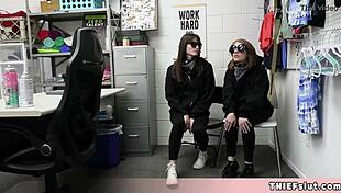 turns out these two antifa protester chicks aren't real in wild shop encounter