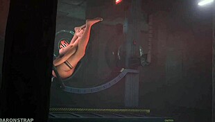 A bound orgasm in Gay Tomb Raider Lara Croft