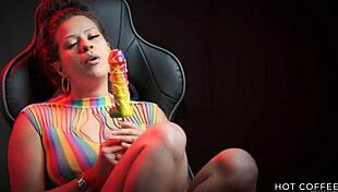 Sexy Latina Sucks Huge Dick Lollipop with Dirty Talk