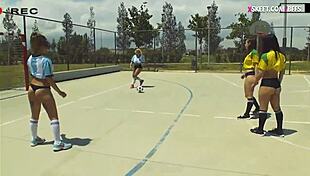 sexy bffs fuck pervy coach before americas cup