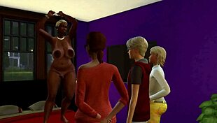 Sims 4 dicky's obsessions with cumshot and threesome