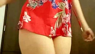 Beautiful girl shows face in public intimate outdoor moment