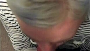 amateur blonde girlfriend takes big cock blowjob and facial cumshot from friend