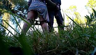 Squeeze the milf's fat ass hard and she'll make you cum