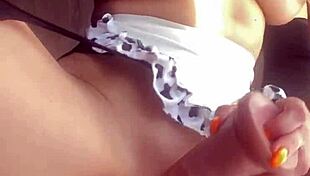 she's fucking herself with favorite dildo 😏