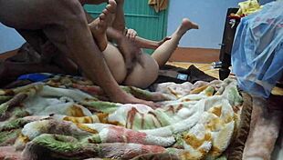 Feeling the passion while fucking my wife in voyeur style