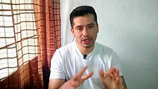 ex-husband visits and they share a story while wife is away