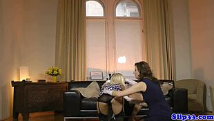 Hey classy Eurobabe, ready to bang this mature British couple?