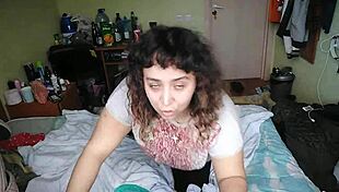 Foot domination with socks and barefoot moves in mixed wrestling humiliation.