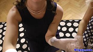 Hey classy Eurobabe, ready to bang this mature British couple?