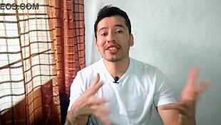 ex-husband visits and they share a story while wife is away