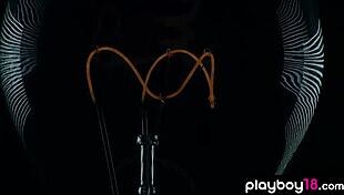 This classy brunette babe pleasures herself in sexy lingerie 😍