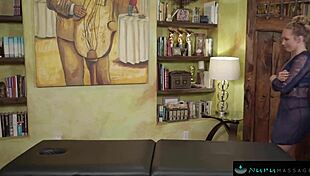 Stunning Blonde Cheerleader Gives Best Cock Massage!