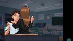 Horny Teen Makes Out With French Teacher