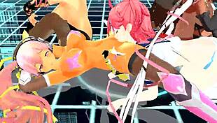 Why are these four girls singing and undressing?