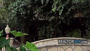 Real Estate Slut Seduces Clients