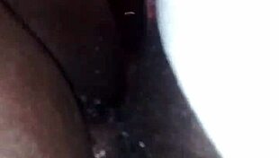 Ebony gets bent over in doggystyle, her creamy pussy shining 😍