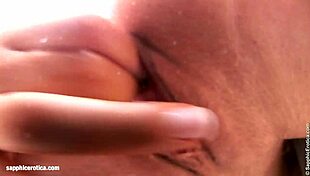 hot lesbian blondes nichol and larissa kissing and licking pussy