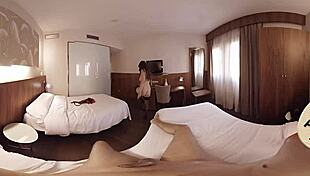 Vr Porn Brunette Fucked in Hotel Room