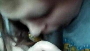 Pregnant Babe Sucks Monster Black Cock