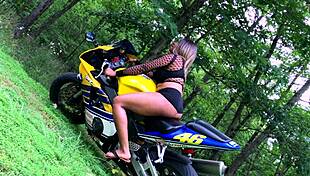 Behind The Scenes Of Nina Rivera's Motorcycle Photoshoot