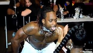 Male strippers AREN'T GAY, they love BIG BLACK COCKS!