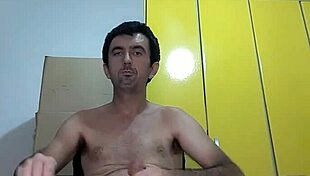 Striptease Reveals Big Milky Dick Squirting.