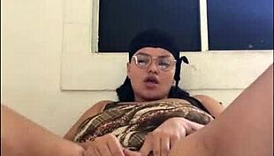 Big Tit Latina BBW Using Vibrator, What A Whore!