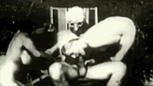 Vintage porn features old milfs fucking in threesomes with blowjobs.