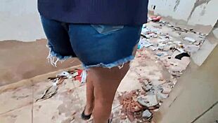 Safada Novinha Delights In Padreiro's Cock At Construction Site