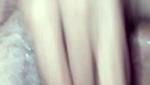 Skinny latina touches herself in shower needing big cock