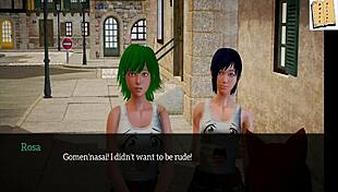 in my new family episode 94, the redhead with big tits plays a game at home