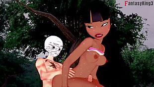 Chel Gets Fucked Naked in El Dorado 3D Fantasy Full Video.