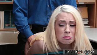 blonde teen in dorm attempts theft for the first time, caught by police