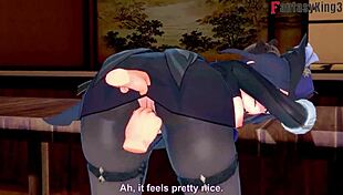 feeling clorinde's passionate blowjob in genshin fantasy