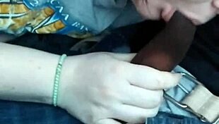 Pregnant Babe Sucks Monster Black Cock