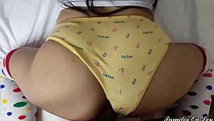 my innocent stepdaughter shows her new princess panties with rich delicious smell