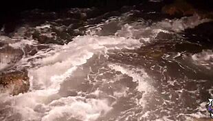 Young girl masturbates on the beach