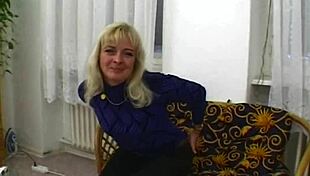 Blonde and horny milf bombshell suck and fucks my dick with smoking passion