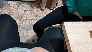 We Jerk Off To Our Stepmom While She Cooks Dinner