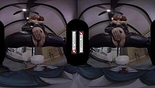 Black widow rides your cock shaved pussy