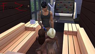 caught her boyfriend fucking her bestfriend in sauna hentai tits skinny bent over monster cock shy 😱