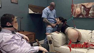 Alexa Leon in extreme bondage scene