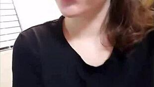 Cute Nerd Teases with Panties Masturbation During Sexting