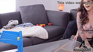 Inked Rocky Emerson's Juicy Pussy Gaped By Big Cock, Covered In Alex Legend's Facial Load