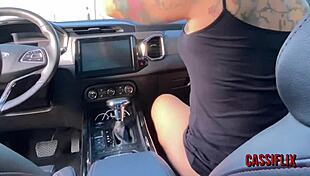 Took Off Panties In Car For Sucking