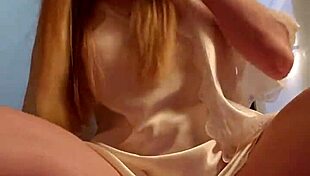 this blonde's pussy craves toys in lingerie