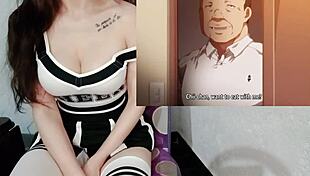 her neighbor fucks her alone! 😈