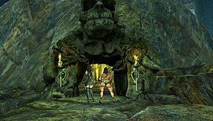 Tranny barbarian slams huge monster cock in ladyboy ass. Her big boobs bounce during wild crossdressing sex.