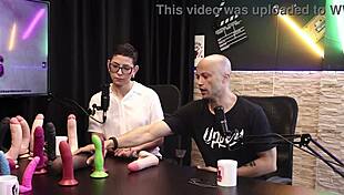 So, Eilani Quina and Victor Luciano test sheer red toys from Upper Toys.